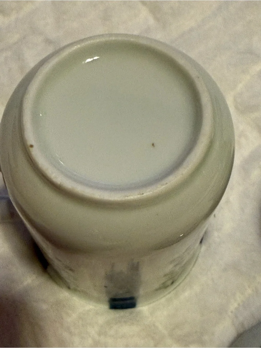 Ceramic Tea Infuser Mug with Lid & Removable Strainer Blue Floral Tea Cup